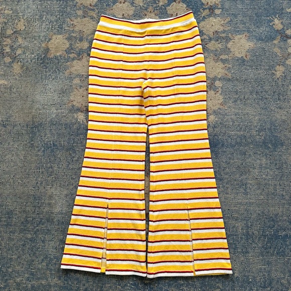 NWT SOLID & STRIPED Striped Terry Cloth Trousers L - Picture 2 of 4